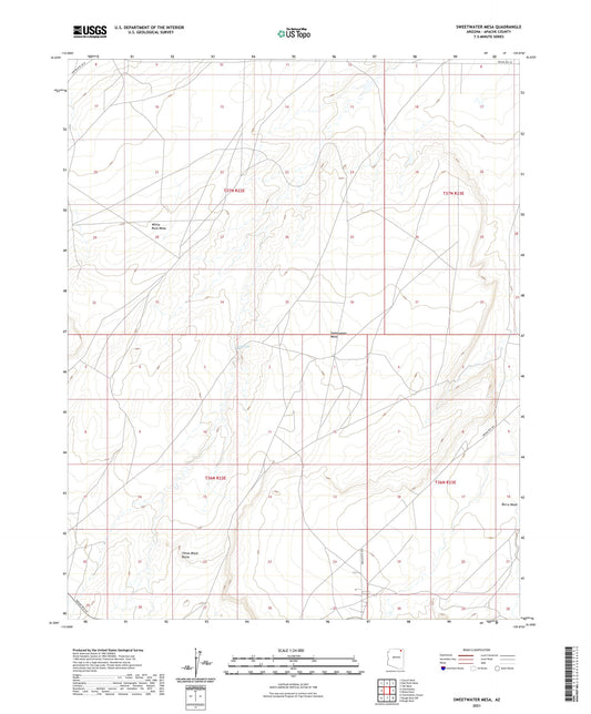 Sweetwater Mesa Arizona US Topo Map Image