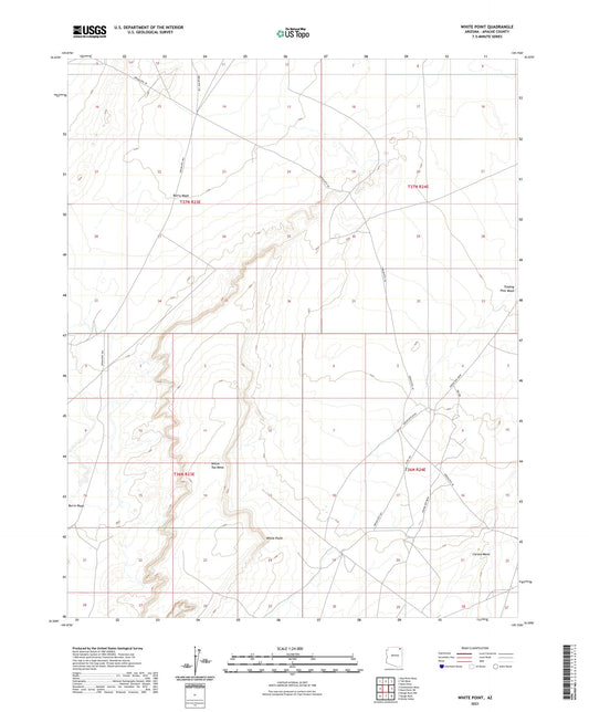 White Point Arizona US Topo Map Image