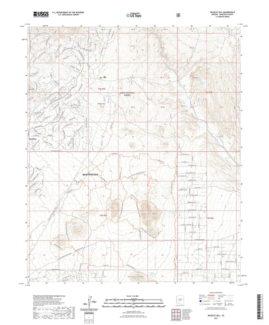 Wildcat Hill Arizona US Topo Map Image