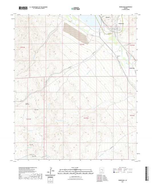 Winkelman Arizona US Topo Map Image