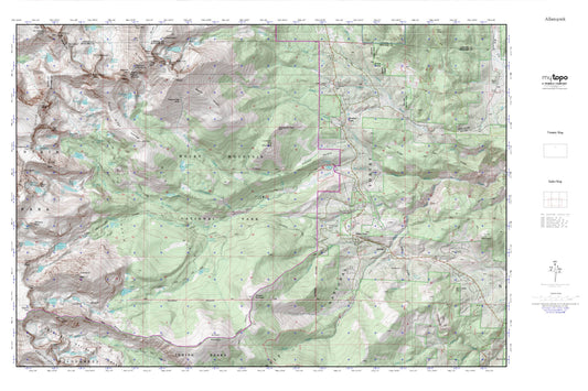 Allenspark MyTopo Explorer Series Map Image
