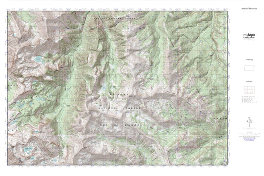 Aneroid Mountain MyTopo Explorer Series Map Image