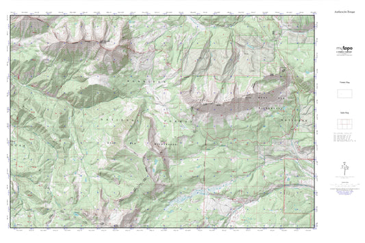 Anthracite Range MyTopo Explorer Series Map Image