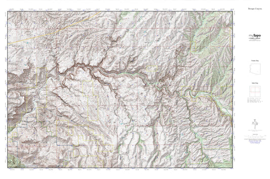 Aravaipa Canyon MyTopo Explorer Series Map Image