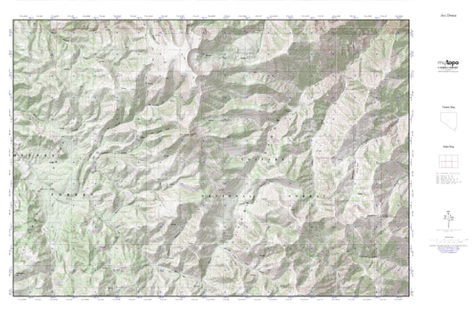 Arc Dome MyTopo Explorer Series Map Image