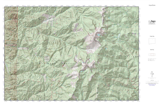 Aspen Basin MyTopo Explorer Series Map Image