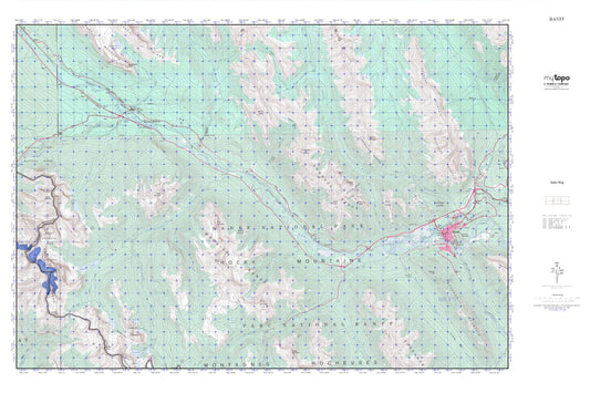 Banff MyTopo Explorer Series Map Image