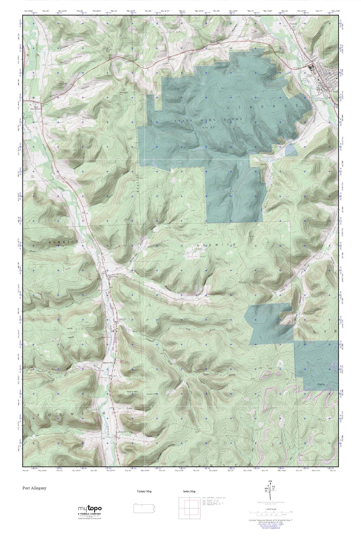 BEAR HOLLOW MyTopo Explorer Series Map Image