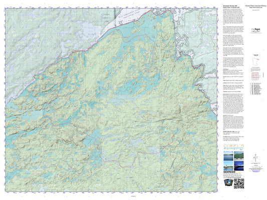 Rocky Point to Round Lake Map (Boundary Waters, Minnesota) Image