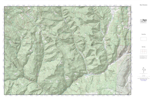 Bear Mountain MyTopo Explorer Series Map Image