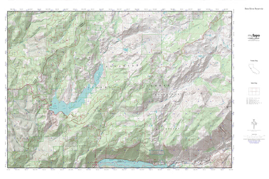 Bear River Reservoir MyTopo Explorer Series Map Image