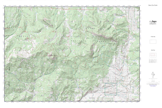 Bears Ears Peaks MyTopo Explorer Series Map Image