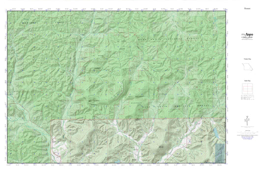 Bell Mountain Wilderness MyTopo Explorer Series Map Image