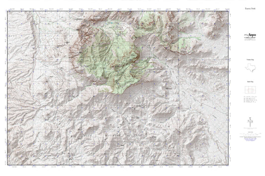 Big Bend National Park_Outer Loop Trail MyTopo Explorer Series Map Image