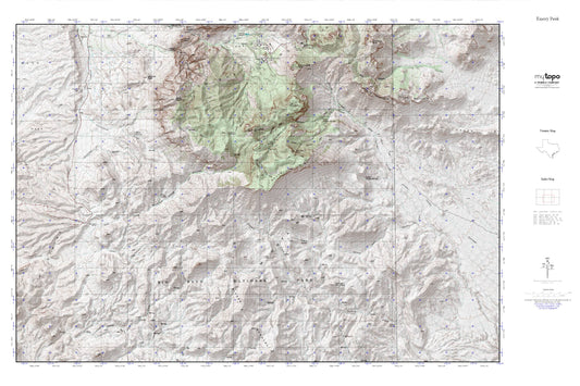 Big Bend National Park MyTopo Explorer Series Map Image