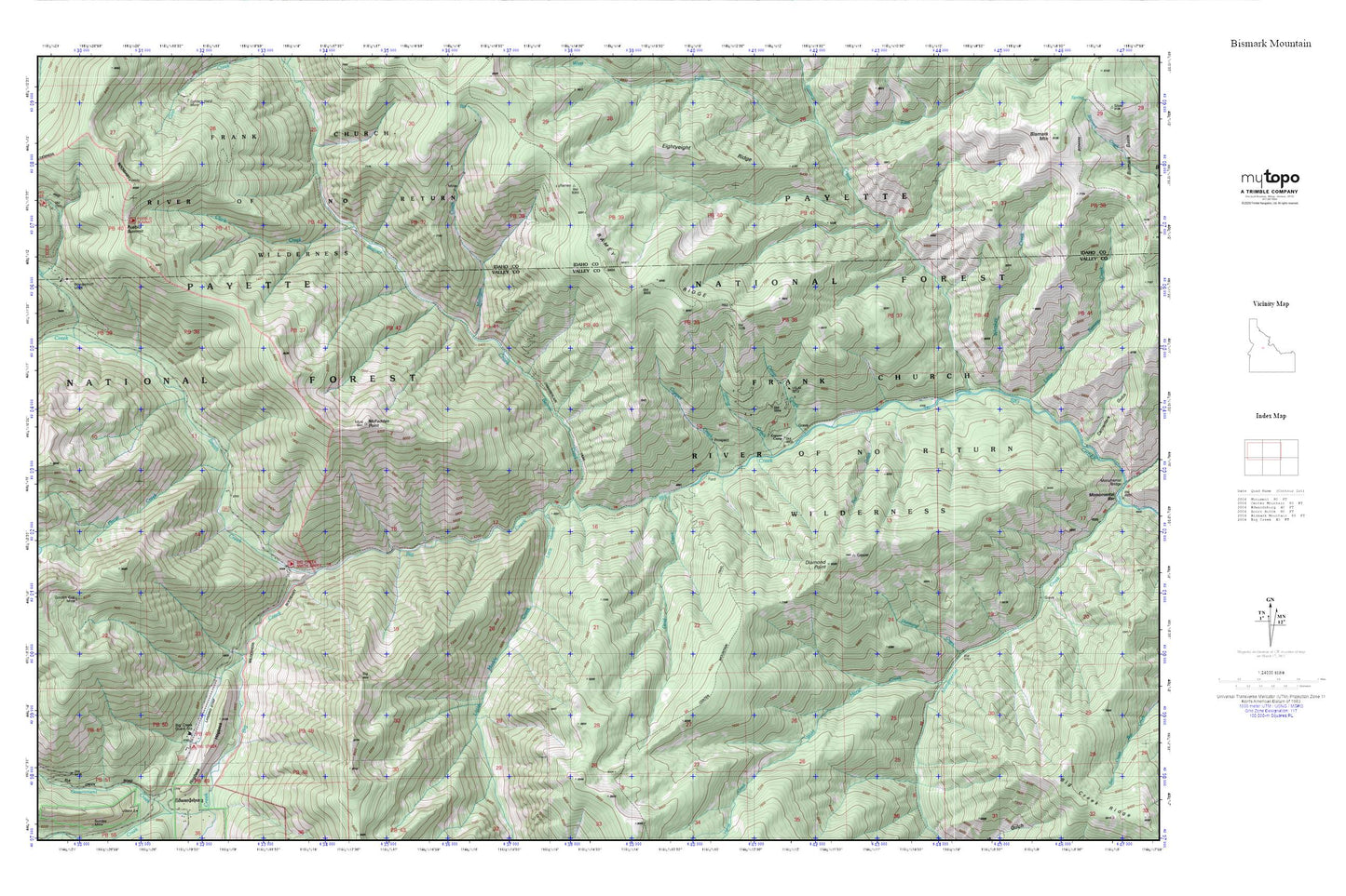 Big Creek MyTopo Explorer Series Map Image