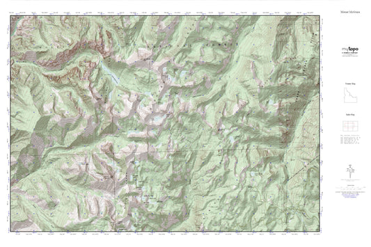 Bighorn Crags MyTopo Explorer Series Map Image