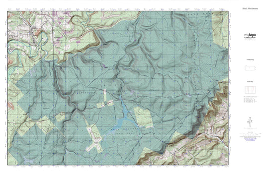 Black Moshannon MyTopo Explorer Series Map Image