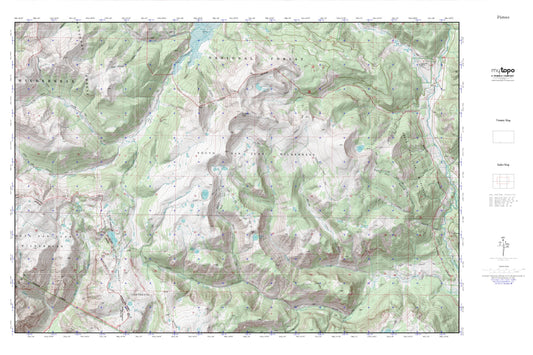 Blue Lake MyTopo Explorer Series Map Image
