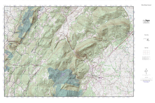 Blue Ridge Summit MyTopo Explorer Series Map Image