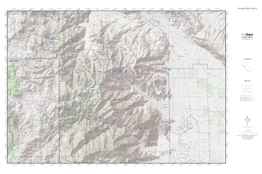 Borrego Palm Canyon MyTopo Explorer Series Map Image