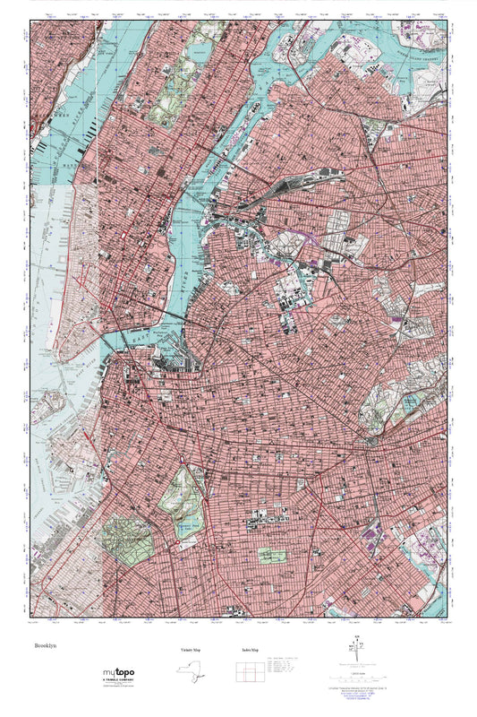 Brooklyn MyTopo Explorer Series Map Image