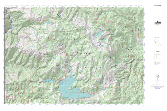 Bucks Lake MyTopo Explorer Series Map Image