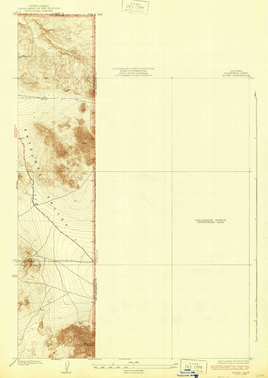 Classic USGS Adobe California 7.5'x7.5' Topo Map Image
