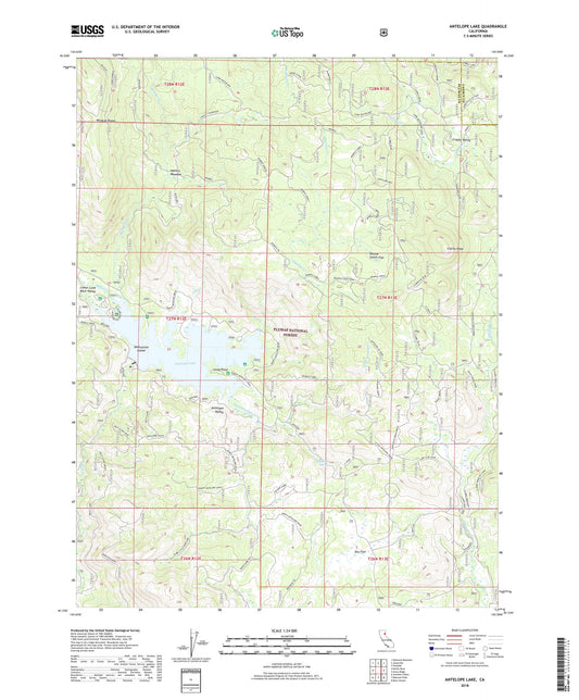 Antelope Lake California US Topo Map Image
