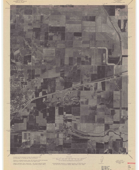 Classic USGS Davis California 7.5'x7.5' Topo Map Image
