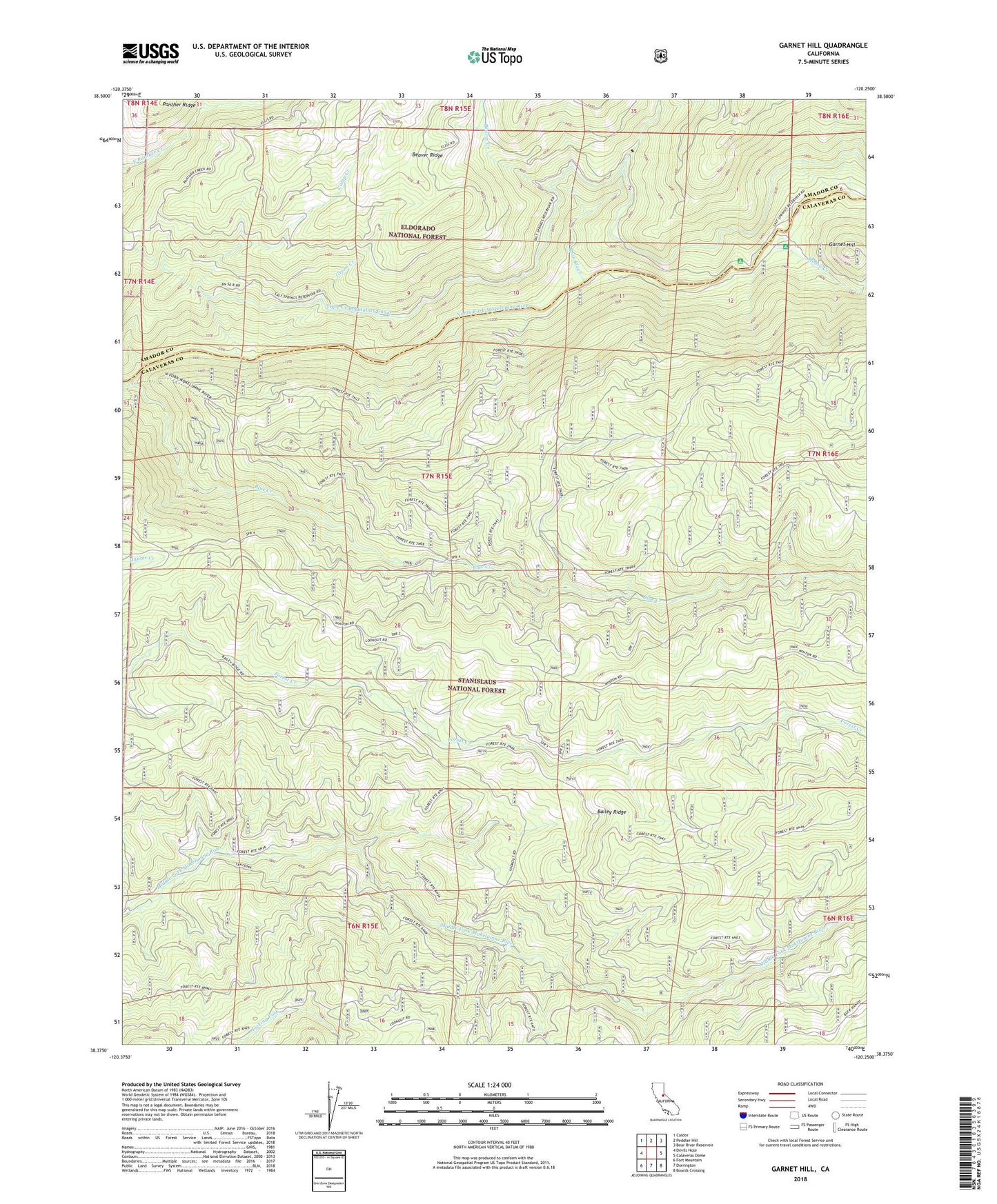 Garnet Hill California US Topo Map Image