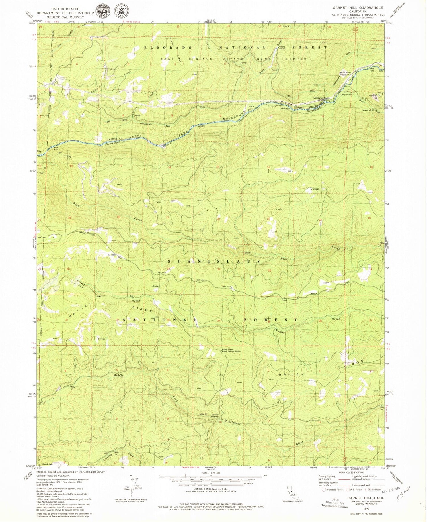 Classic USGS Garnet Hill California 7.5'x7.5' Topo Map Image