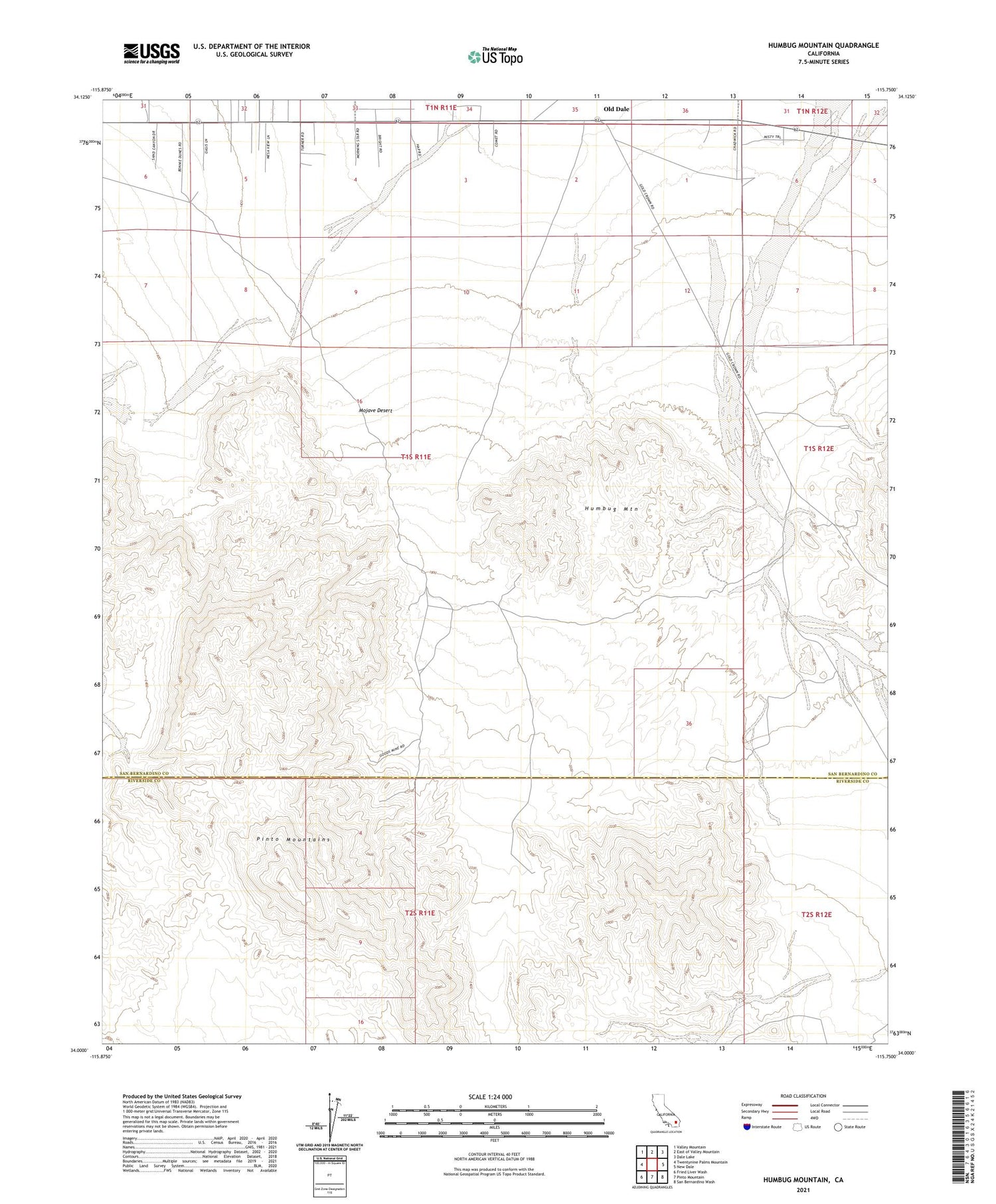 Humbug Mountain California US Topo Map Image