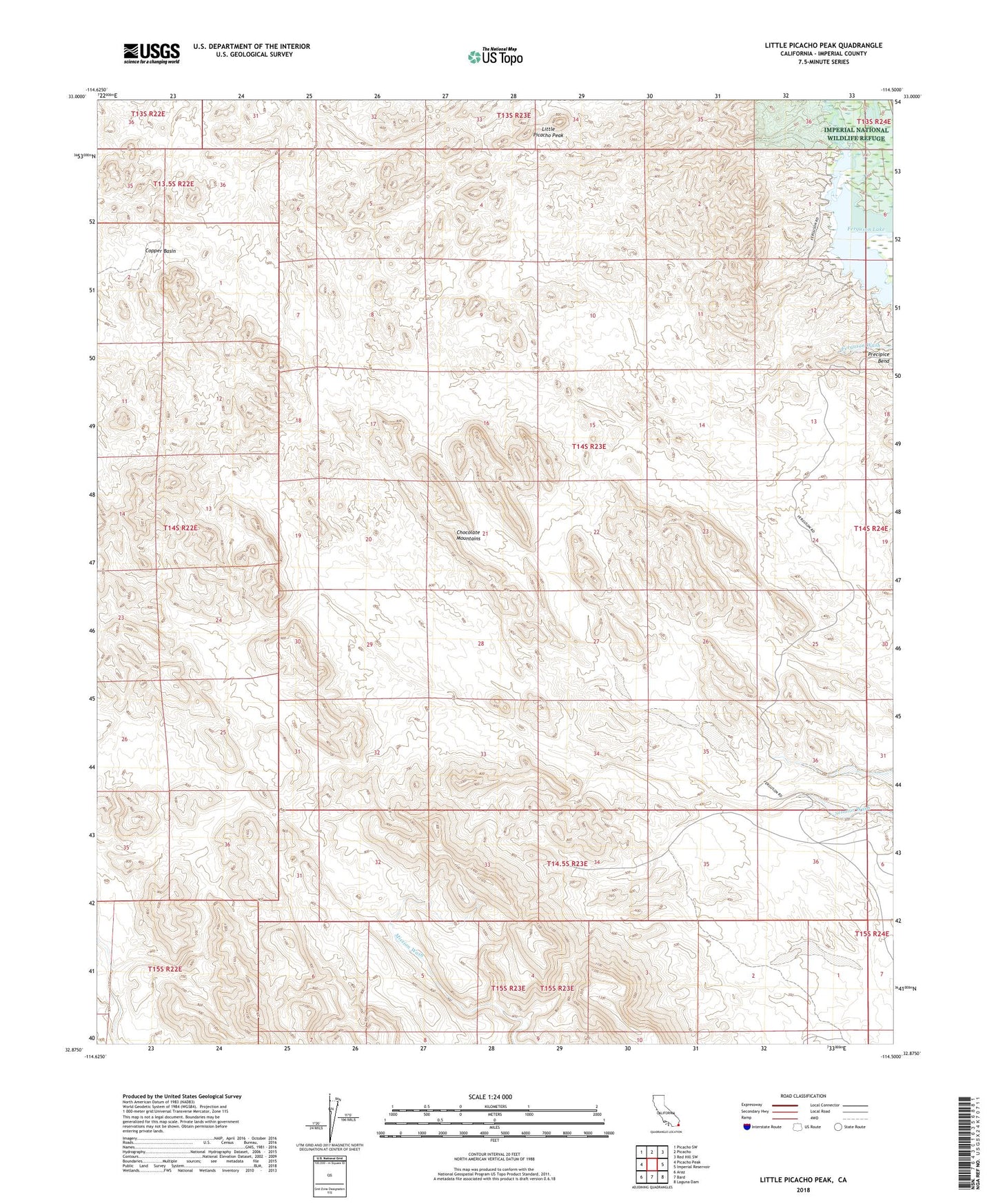 Little Picacho Peak California US Topo Map Image