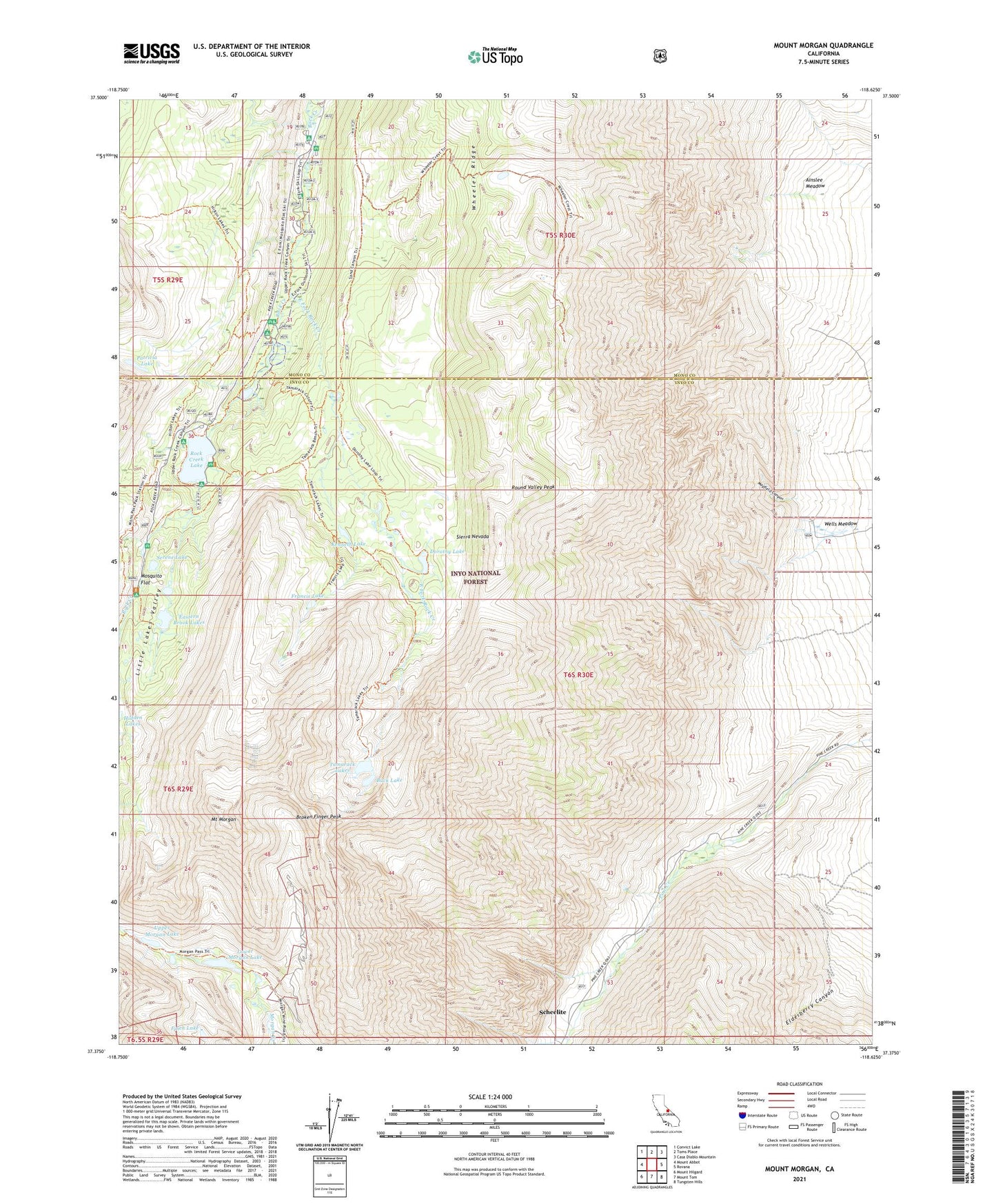 Mount Morgan California US Topo Map Image