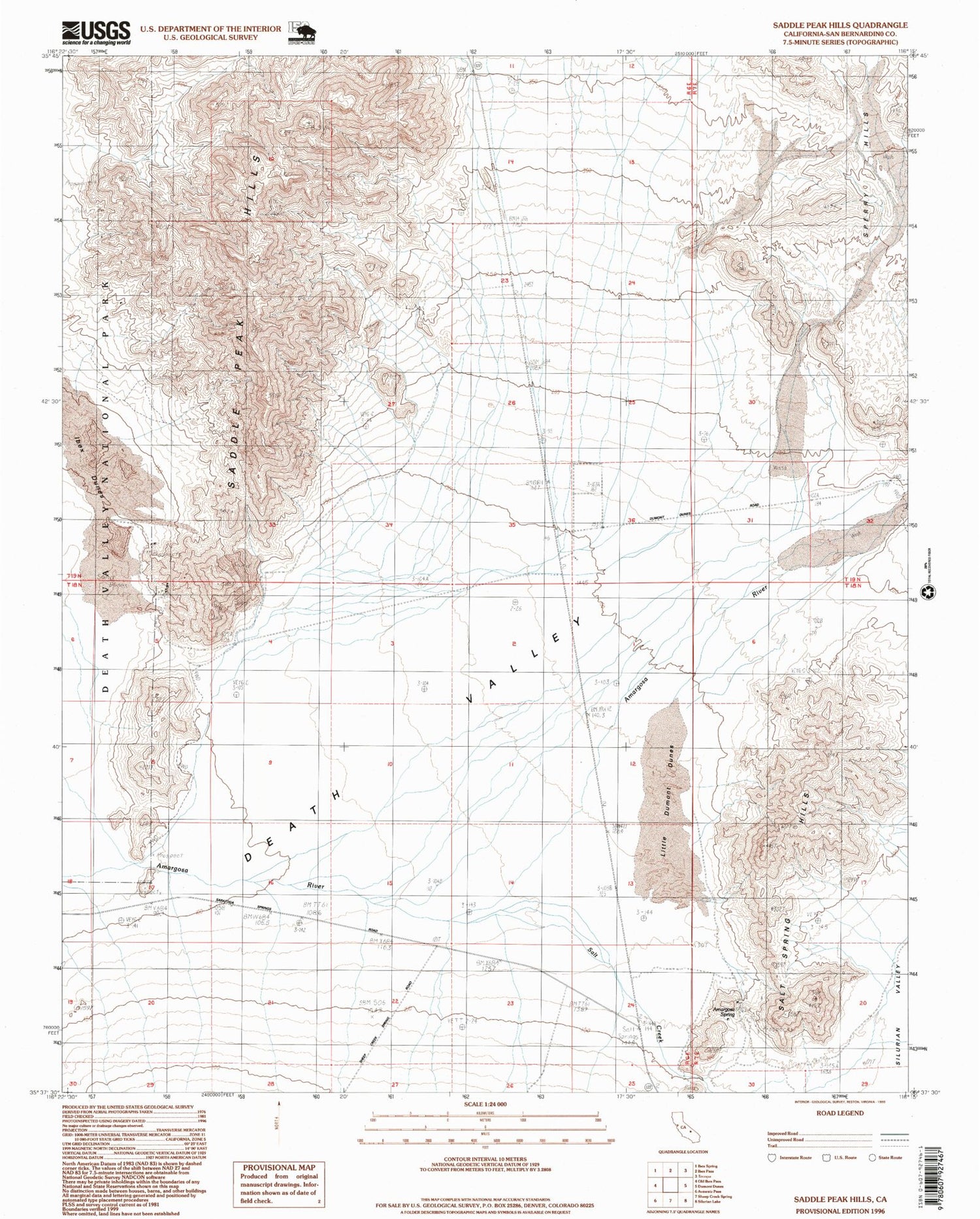 Classic USGS Saddle Peak Hills California 7.5'x7.5' Topo Map Image