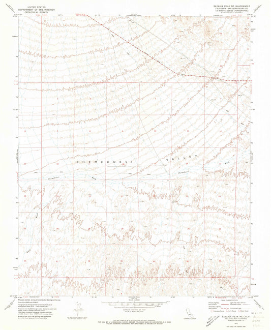 Classic USGS Savahia Peak NE California 7.5'x7.5' Topo Map Image