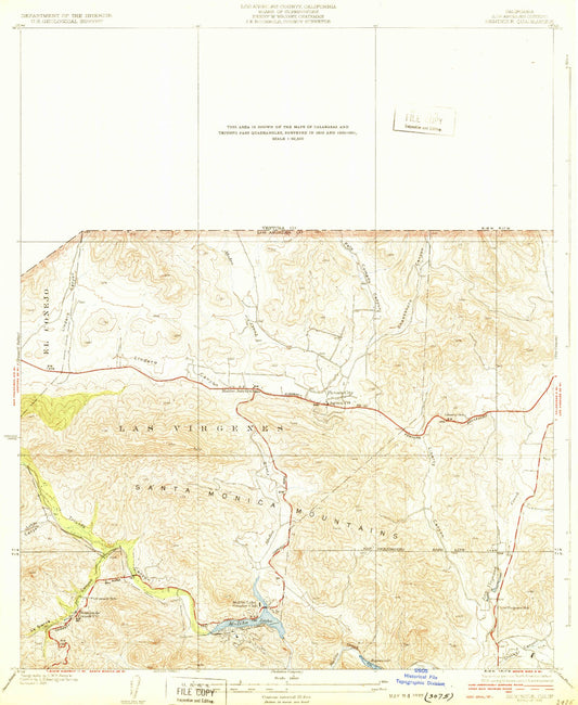 Classic USGS Seminole California 7.5'x7.5' Topo Map Image