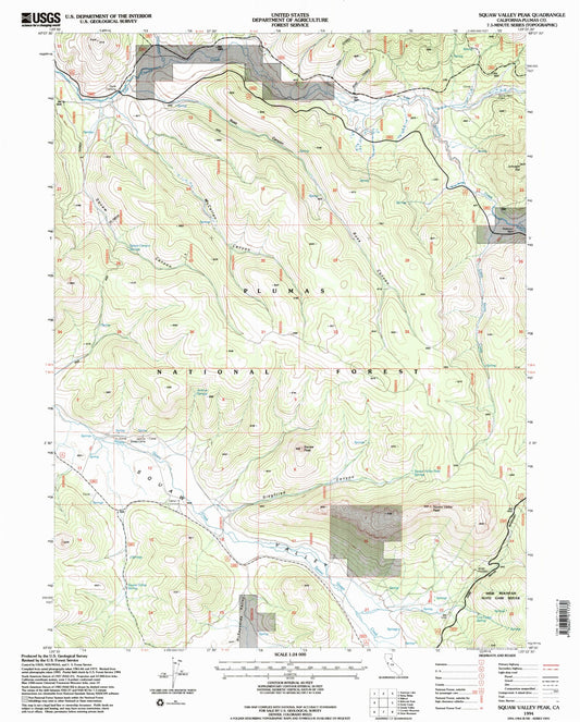 Classic USGS Ross Canyon California 7.5'x7.5' Topo Map Image