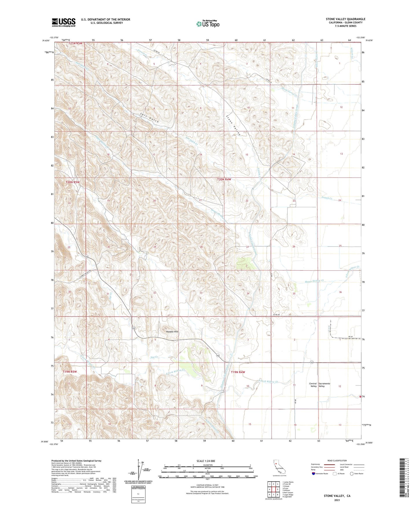 Stone Valley California US Topo Map Image