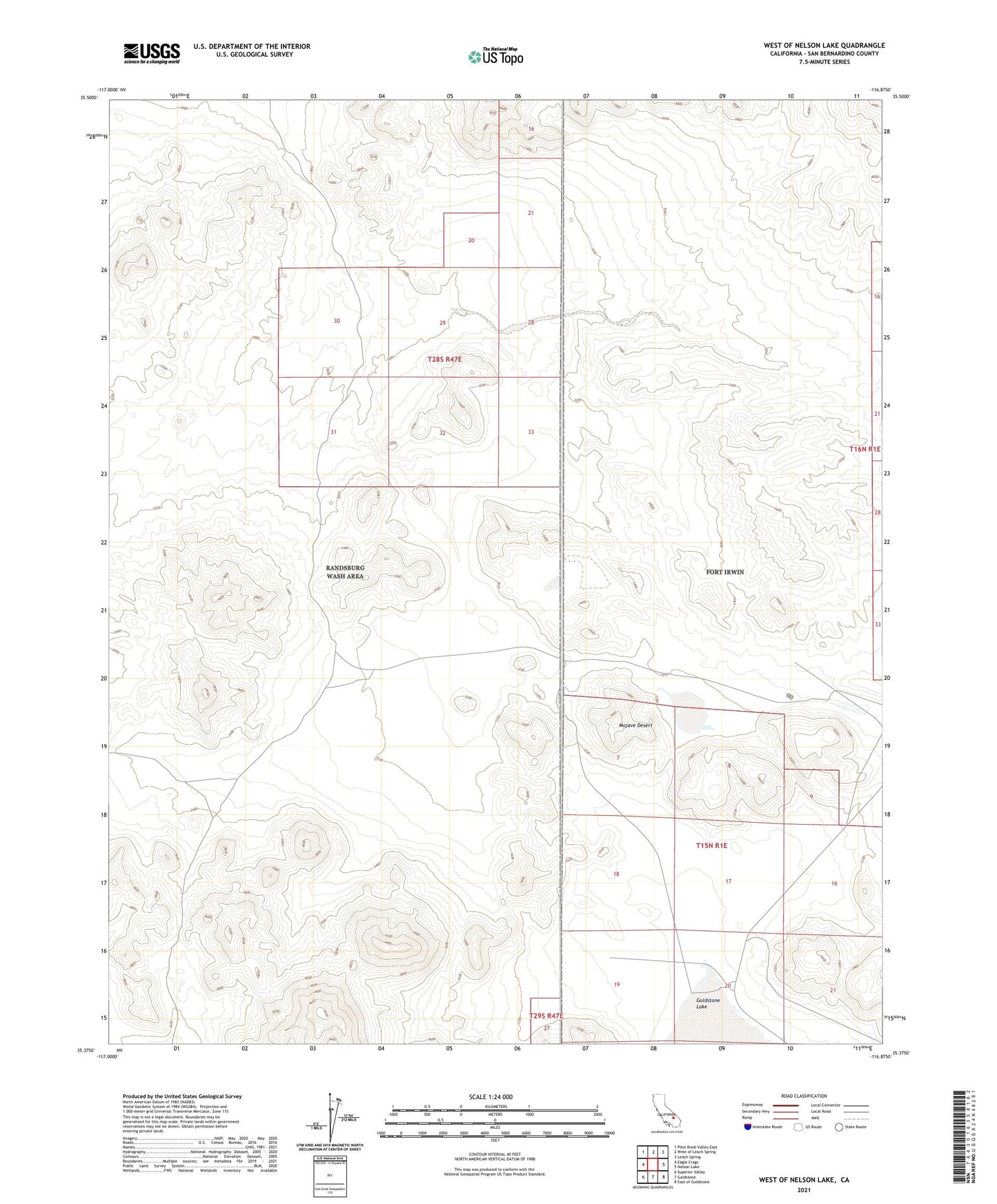 West of Nelson Lake California US Topo Map Image