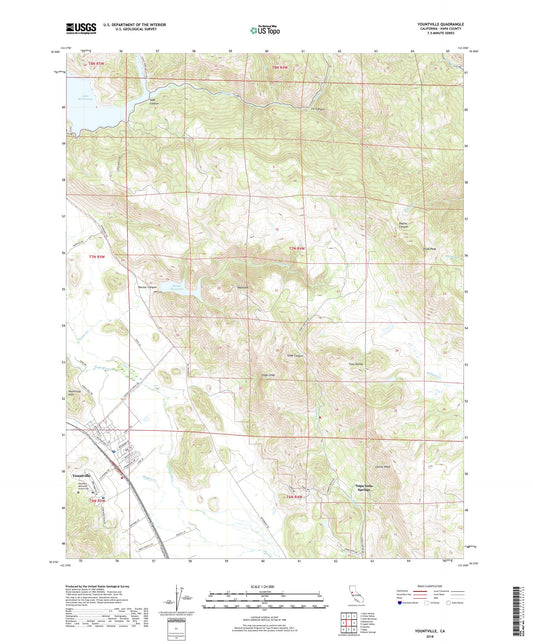 Yountville California US Topo Map Image