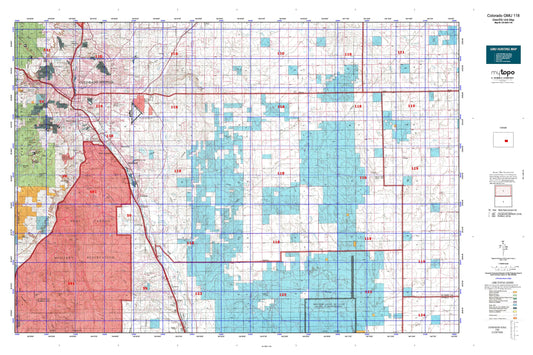 Colorado GMU 118 Map Image