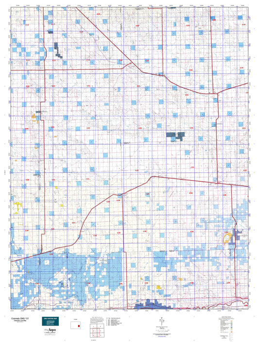 Colorado GMU 121 Map Image