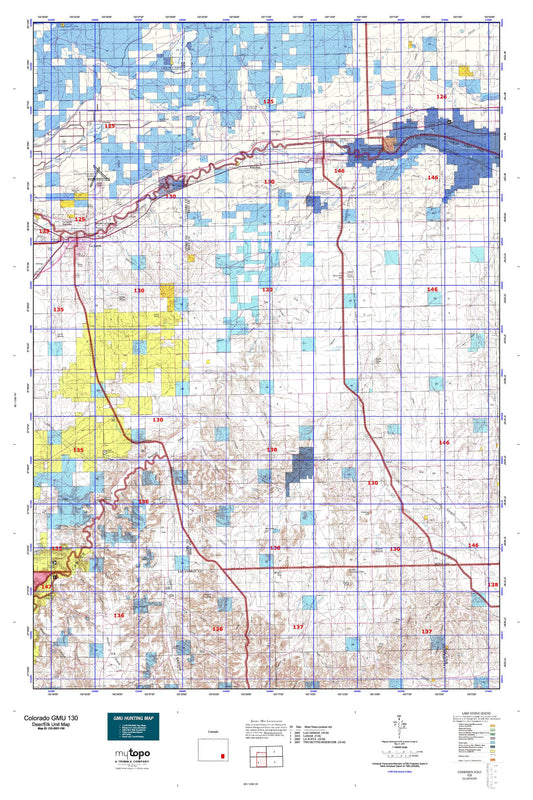 Colorado GMU 130 Map Image