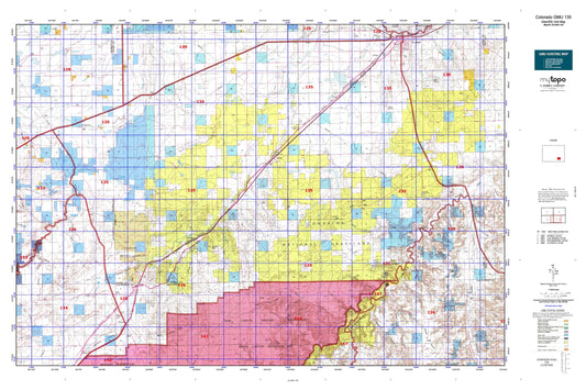 Colorado GMU 135 Map Image