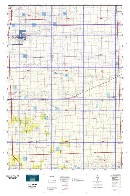 Colorado GMU 139 Map Image