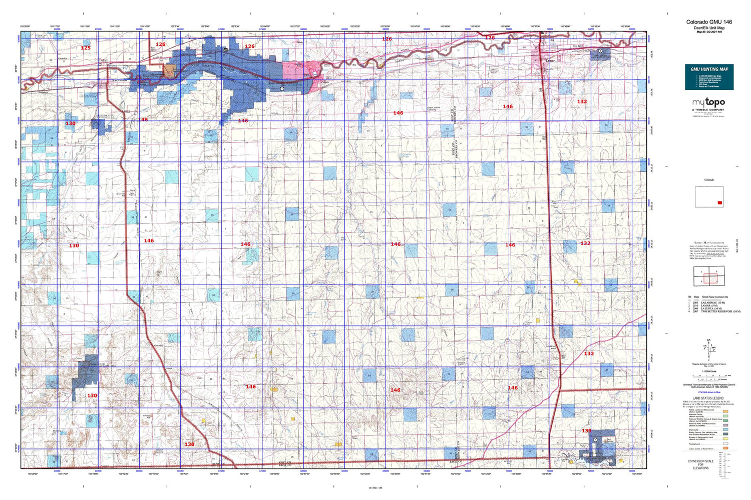 Colorado GMU 146 Map Image