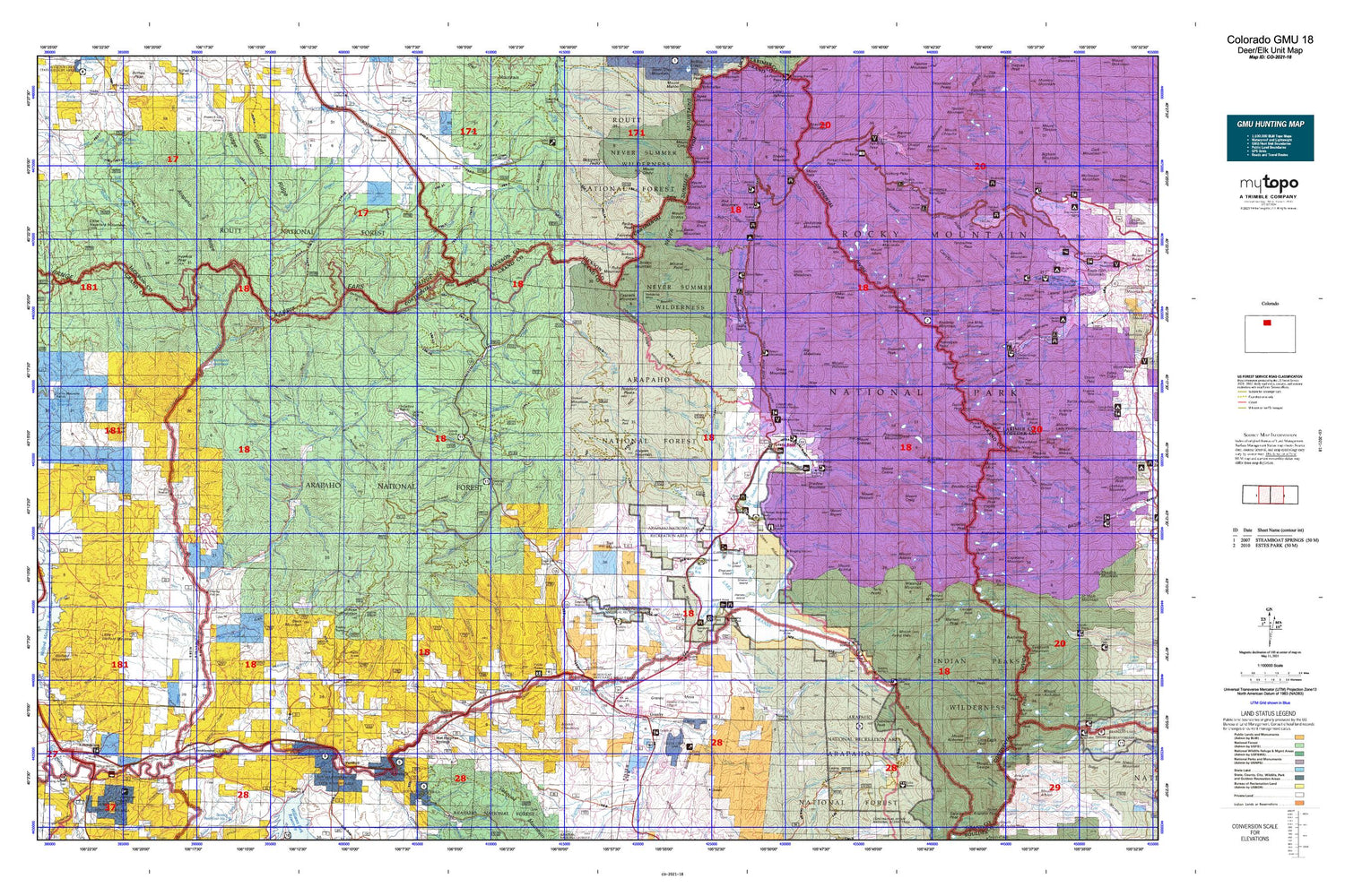Colorado GMU 18 Map Image