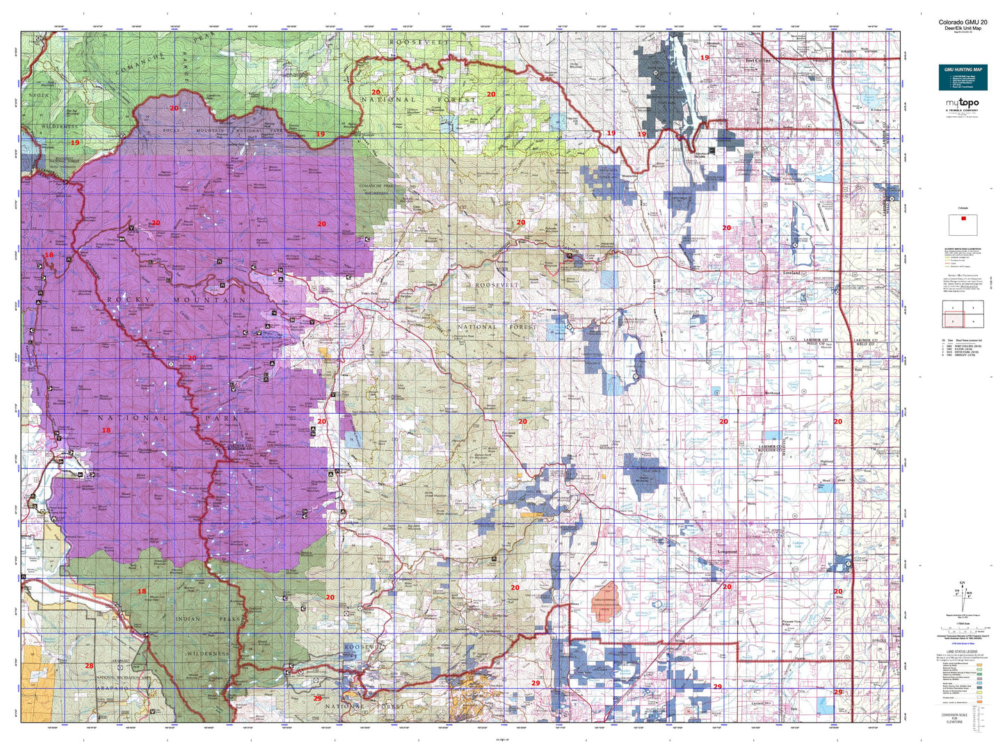 Colorado GMU 20 Map Image